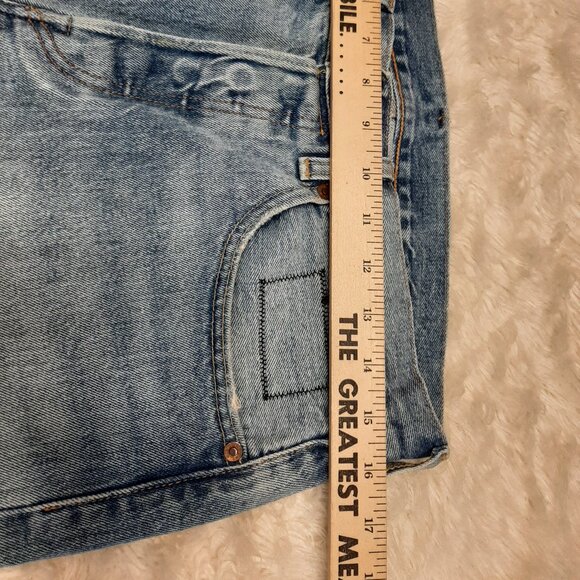 Levi's Fresh Leaves Justin Timberlake Man's Blue Slim Taper Fly Buttons Jeans 31 - Picture 5 of 13